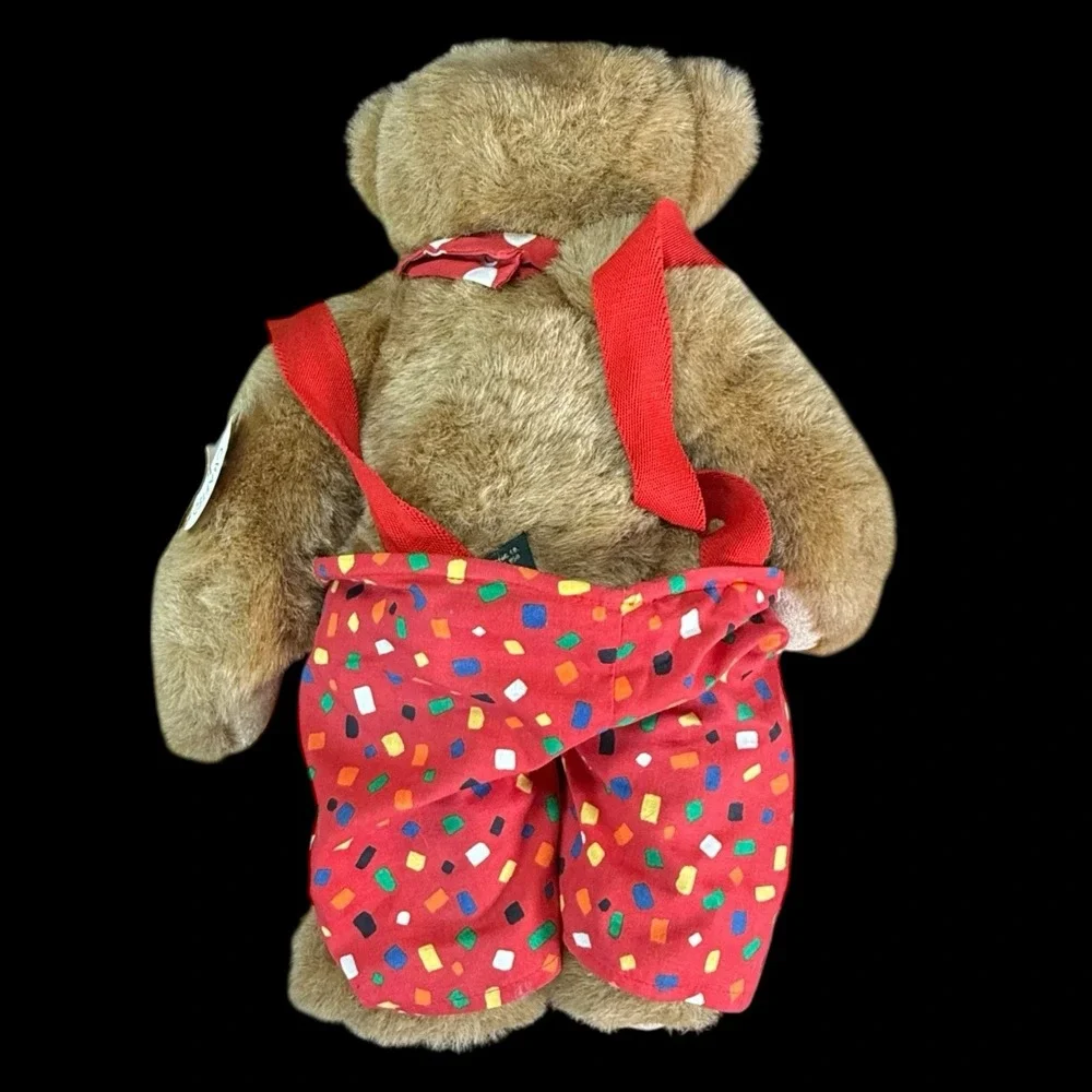 Vermont Teddy Bear Hobo‎ Clown w/ Suspenders And Tie W/ Original Tags 1993